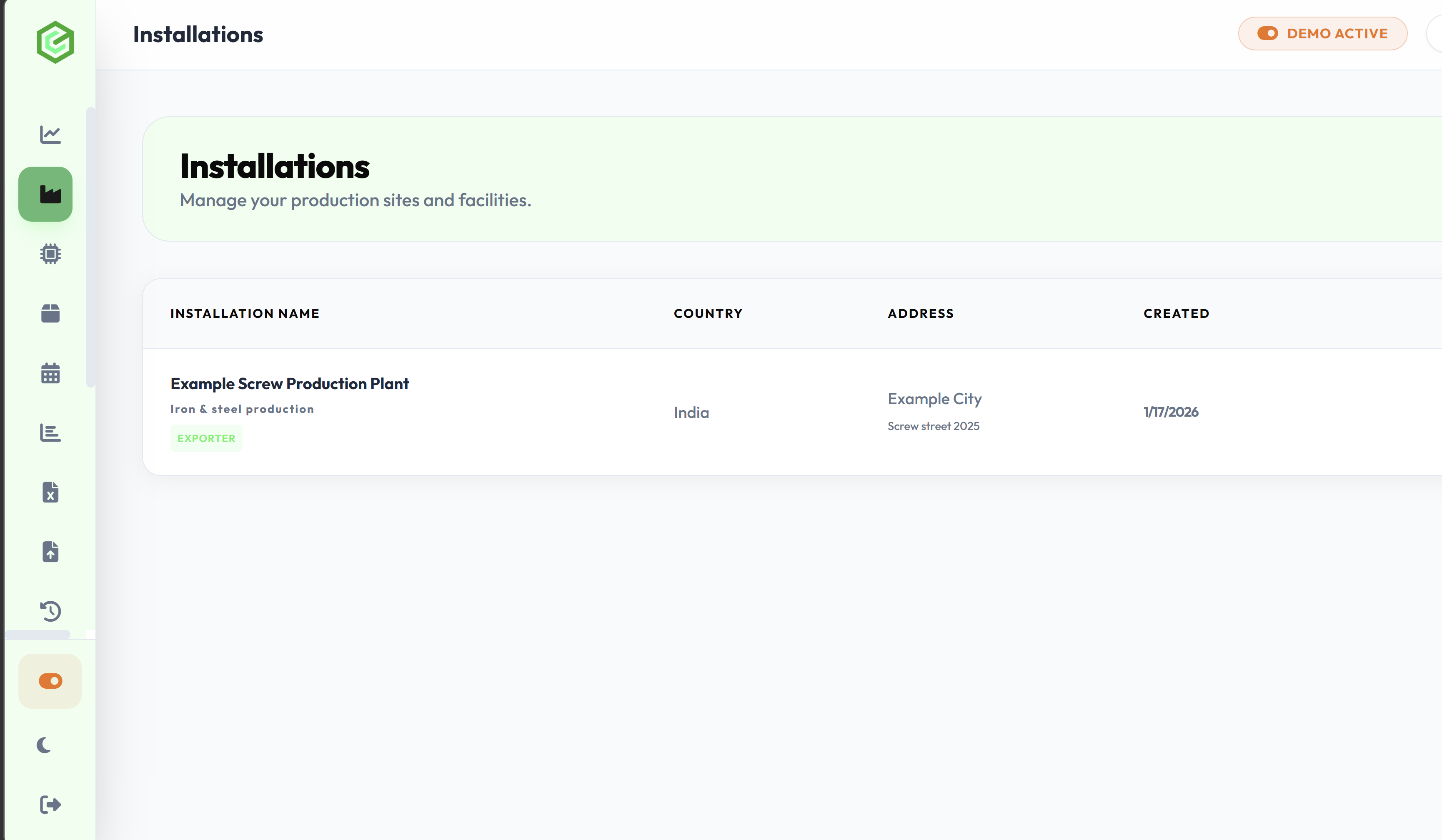 Installation Management